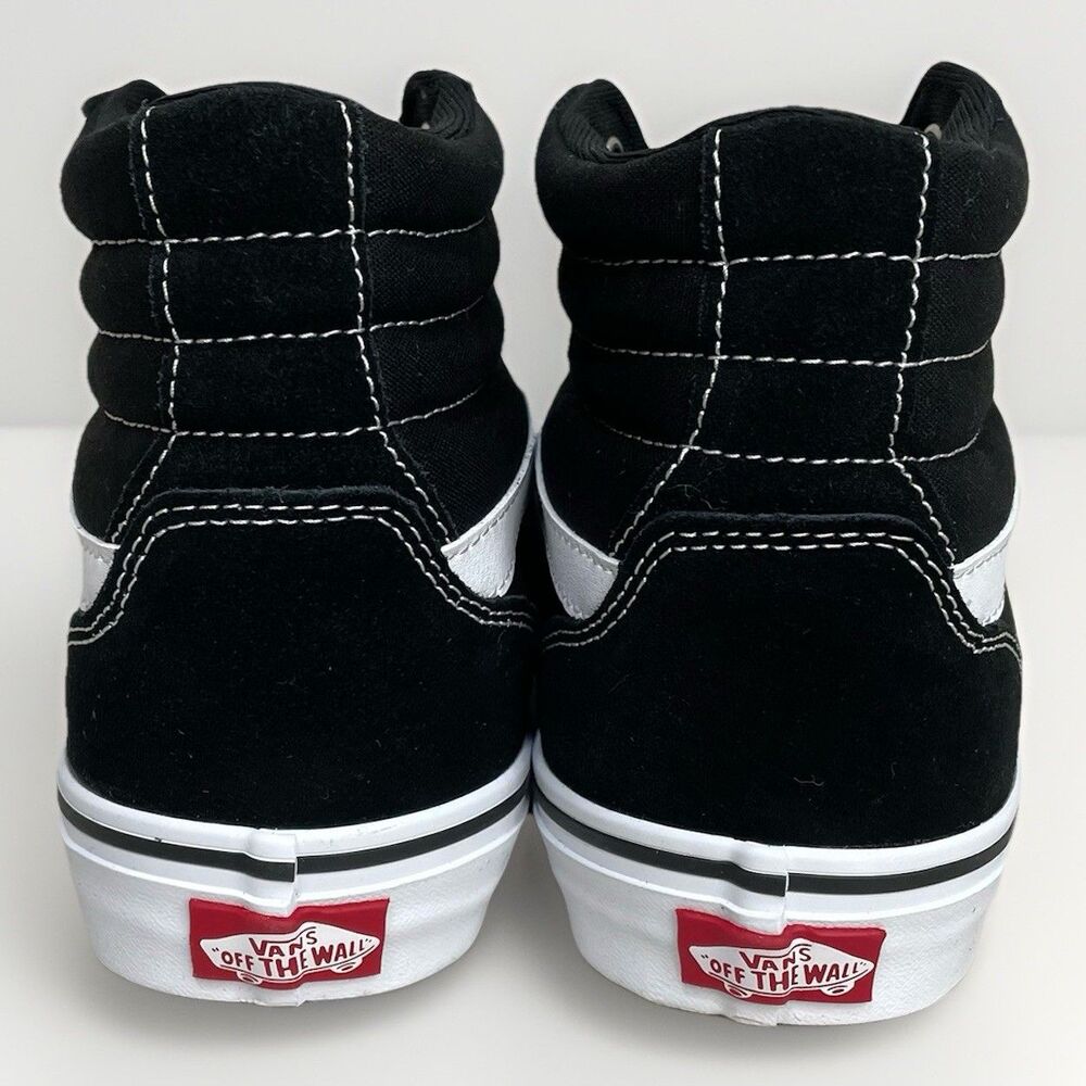 Vans Filmore Hi High Skate Canvas Suede Black White Shoes Men's Size 13 Sneakers - Picture 6 of 9